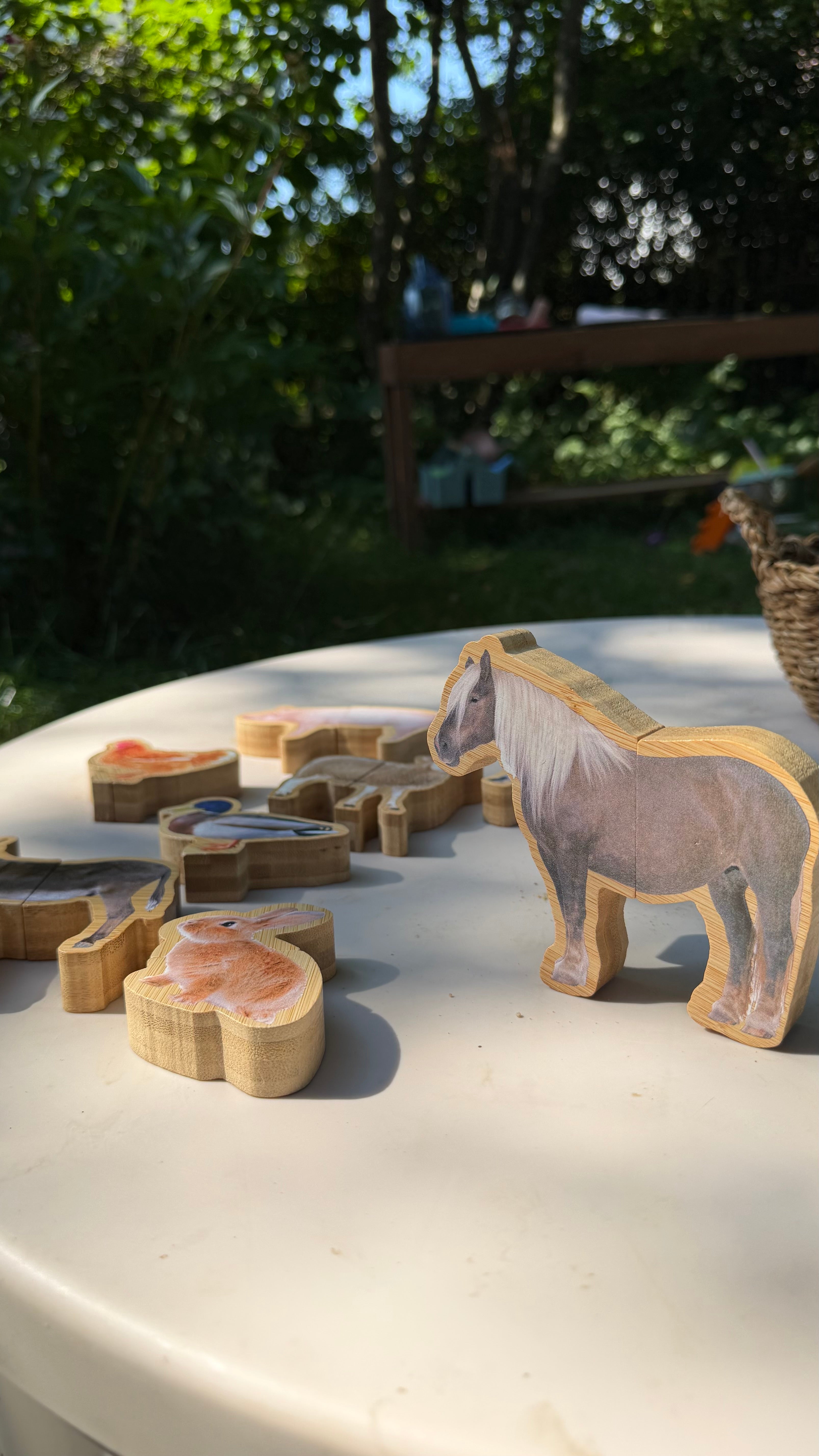 Bauernhof-Magnetpuzzle – 8 Tiere zum Teilen & Zusammensetzen