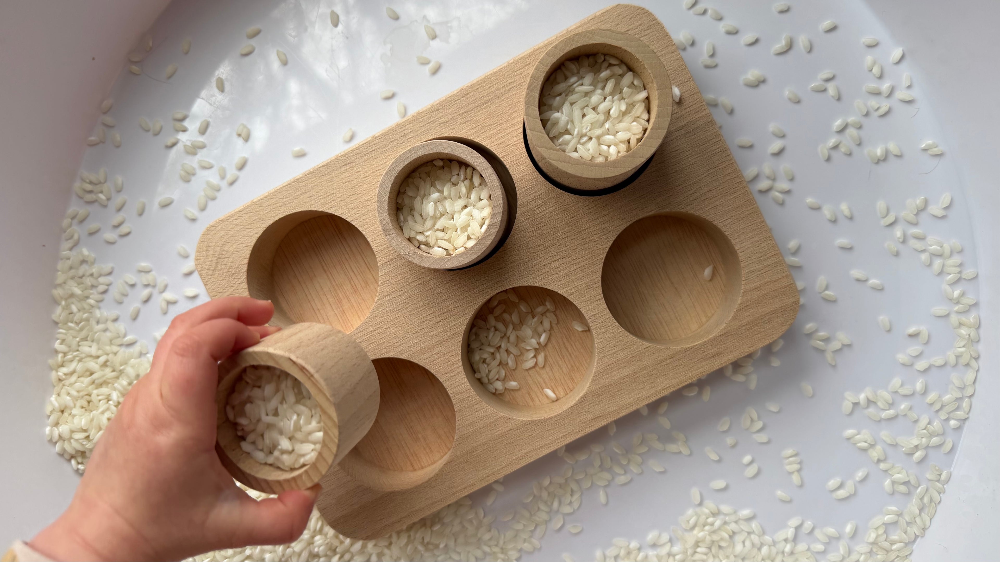 Entdecker-Set aus Holz – Sortieren, Greifen & Experimentieren