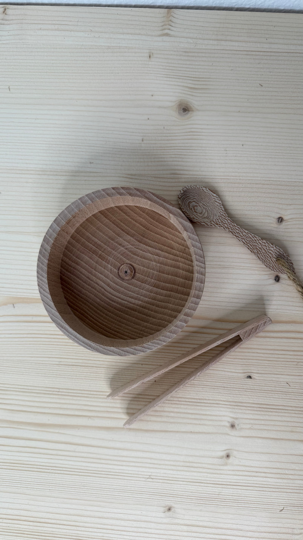 Selbstständig werden im Alltag Kinder Küchen Set aus Holz