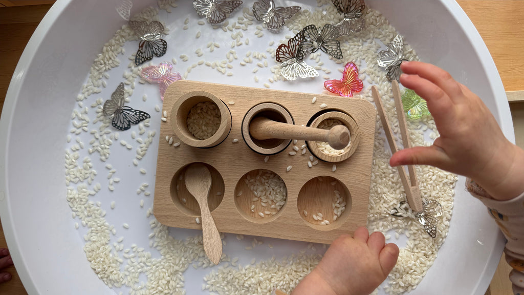 Entdecker-Set aus Holz – Sortieren, Greifen & Experimentieren