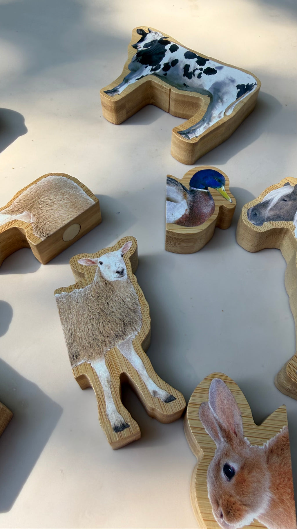 Bauernhof-Magnetpuzzle – 8 Tiere zum Teilen & Zusammensetzen