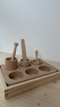 Entdecker-Set aus Holz – Sortieren, Greifen & Experimentieren